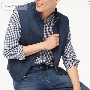 J crew Walker vest navy